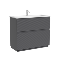 FL100FGS Тумба напольная SANCOS Folk 995х445х850, два ящика с доводчиками, Grey sof фото