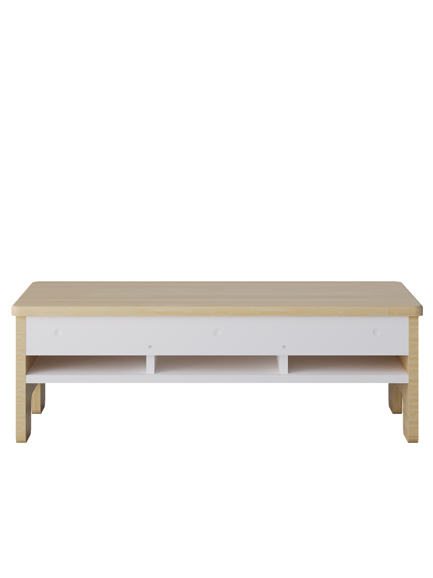 Скамья детская с полкой / 830х400х300 мм, дерево