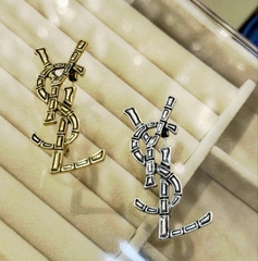 Брошь винтаж style by YSL цвет бронза