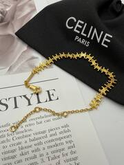 63130- Браслет цепочка CELINE с подвесками лого