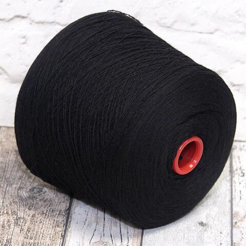 Шерсть ягненка 2/17 черный