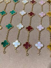 Браслет VCA коллекция VCA Alhambra 5 мотивов клевер yellow VGOLD