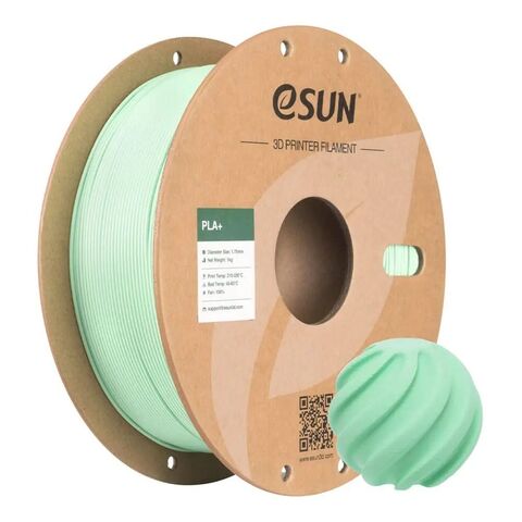Пластик для 3D-печати eSUN PLA+, 1.75 мм, 1 кг, мятно-зелёный, PLA+175O-MG1P1
