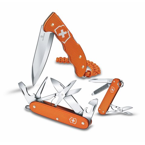 Нож-брелок Victorinox Classic Alox LE 2021, Tiger Orange (0.6221.L21)