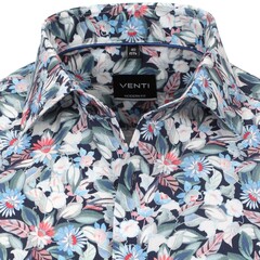 Рубашка Venti Modern Fit 623869400-100 цветочный принт короткий рукав