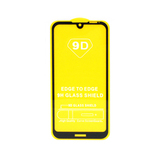 Защитное стекло 9H полный клей Full Glue для Huawei Y5 2019 (Черная рамка)