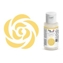 Краситель гелевый "Top Decor" жирорастворимый желтый 25  мл