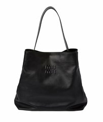 Кожаная сумка Miu Miu черный