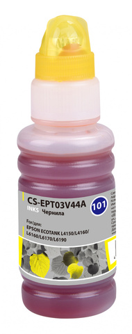 Чернила Cactus CS-EPT03V44A 101Y желтый 70мл для Epson L4150, L14150, L4156, L4160, L4250, L4260, L4266, L6160, L6170, L6176, L6190, L6260, L6270, L6276, L6290
