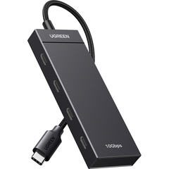 USB-хаб UGREEN CM806 (35584) USB-C to 4xUSB-C HUB without PD черный