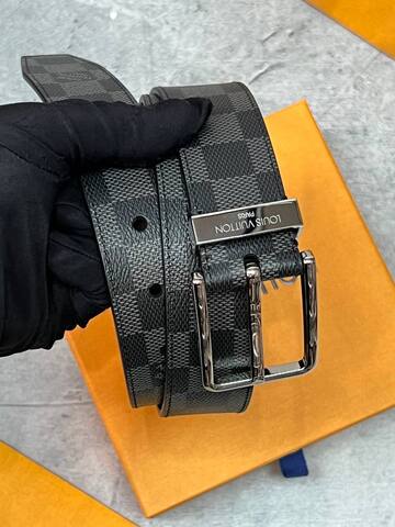 Ремень Louis Vuitton Pont Neuf чёрно-серый