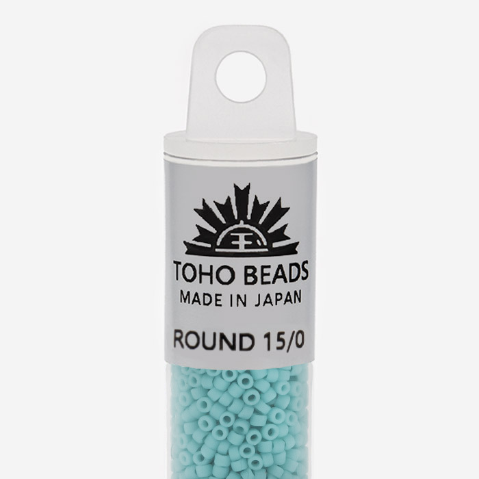 Японский бисер TOHO Round 15/0 (№55F), непрозрачный матовый