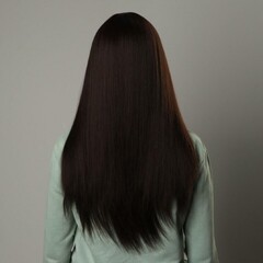 Парик искусственный с чёлкой, 60 см, каштановый цвет