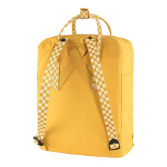 Рюкзак Fjallraven Kanken желтый/шахматы, 16 л