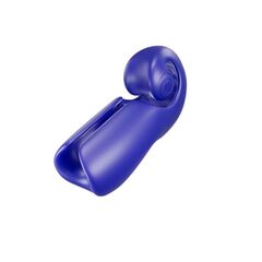 Синий мастурбатор SVibe Evo с вибрацией - 