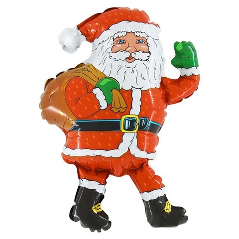 Шар-фигура Дед Мороз с мешком подарков