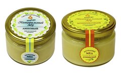 Набор (2 шт.) натурального меда HoneyForYou: донниковый мед - 250г., липовый мед - 250г.