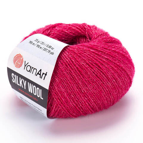 Пряжа Silky wool (Силки вул). Цвет: Фуксия. Артикул: 333