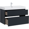 Aquanet 312874 Тумба с раковиной Aquanet Бруклин 100 цв. антрацит матовый (312874)