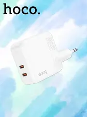 Зарядное устройство C110A Lucky с двумя портами Type-C 35W