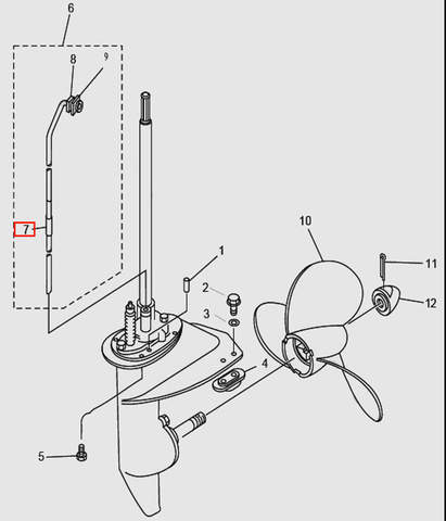 Шланг для лодочного мотора T9.8 Sea-PRO