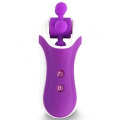Фиолетовый оросимулятор Clitella со сменными насадками для вращения - 