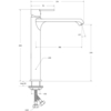 BelBagno AURORA-LMC-CRM-W0 AURORA Смеситель для накладной раковины без донного клапана, хром AURORA-LMC-CRM-W0