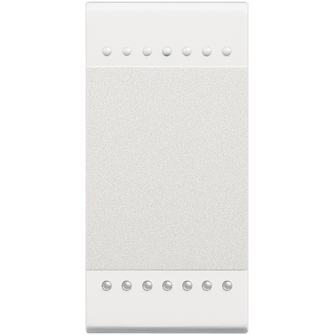 Выключатель без фиксации с подсветкой, кнопочный традиционный 16 А 250 В~ 1 модуль. Цвет Белый. Bticino Livinglight. N4005N+LN4742V230