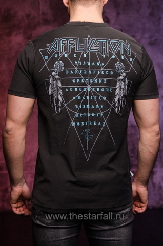 Affliction | Футболка двусторонняя мужская AC REMAINS A21371 спина
