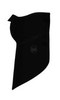 Картинка шарф-труба Buff Bandana Windproof Solid Black - 1