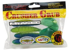 Твистеры съедобные LJ Pro Series Crusher Grub 4.5 in (114 мм), цвет T50, 4 шт