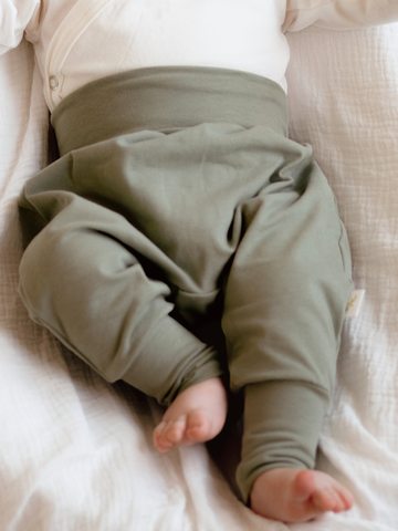 Ползунки для новорожденного оливковый