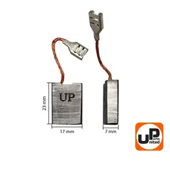 Щетка графитовая UNITED PARTS 7х17х23мм для HITACHI (аналог 999061) (10шт)