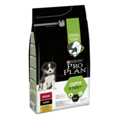 Pro plan корм сухой для щенков курица, рис средние породы