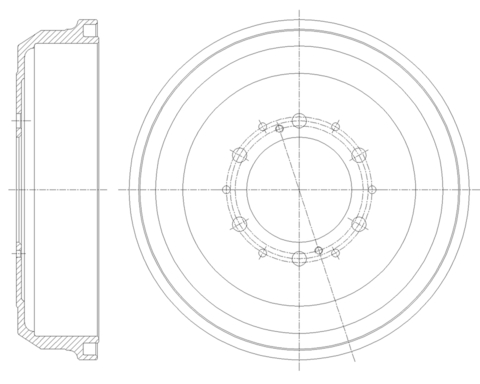 Барабан тормозной G-brake  GD-06643