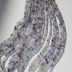 Флюорит натуральный, 3мм, шар, микроогранка