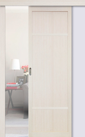 Перегородка межкомнатная Оптима Порте 131.111, цвет беленый дуб, экошпон, глухая (за 1 кв.м)