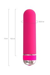 Розовый нереалистичный мини-вибратор Mastick Mini - 13 см. - 