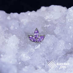 Leaf HM Amethyst CZ