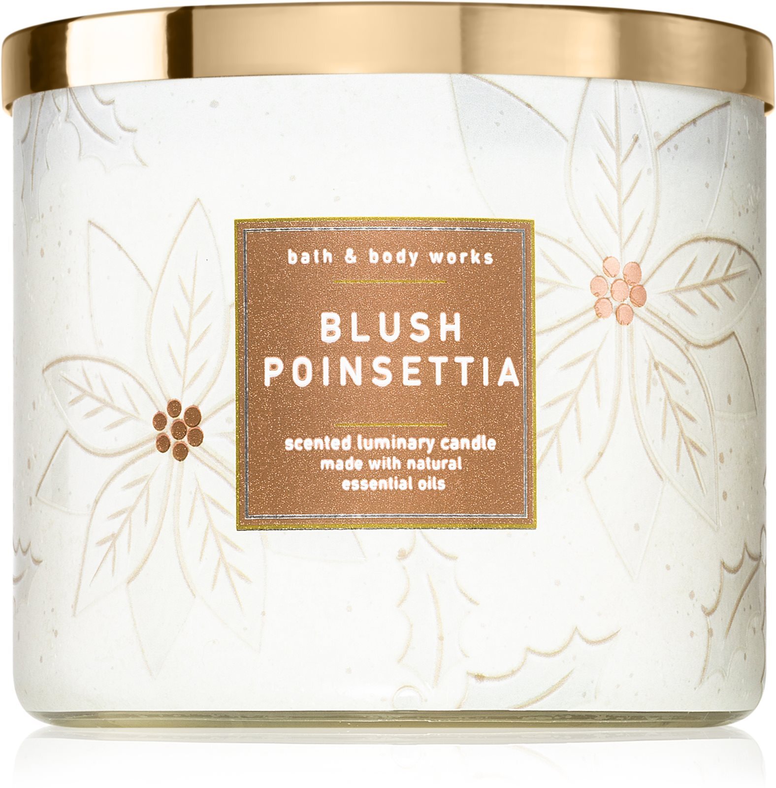 Bath & Body Works ароматическая свеча Blush Poinsettia купить в Москве |  Доставка по России.