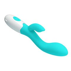 Мятный вибратор-кролик для G-стимуляции Brighty - 20 см. - 
