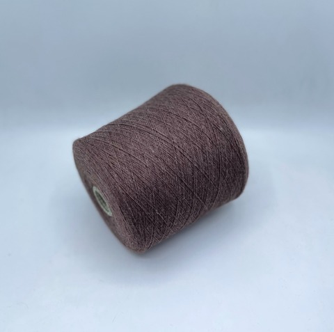 Бобинная пряжа (пр.Италия),1500м/100 гр. 80%шерсть, 20%полиамид, цвет-Коричневый меланж,арт-31836