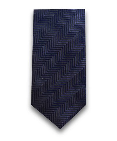 Синий рельефный галстук TSAREVICH