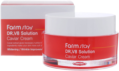 Farmstay Dr-V8 Solution Caviar Cream Крем с экстрактом икры