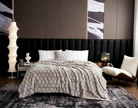 Плед 160x220 Sofi De MarkO Адриана №10 серый