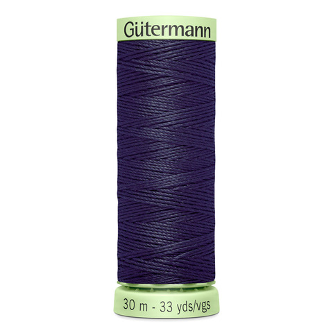 Нить Top Stitch 30/30 м для декоративной отстрочки, Gutermann, 387 чернильно-черный