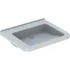 Раковина Geberit Renova Comfort Square, безбарьерная: B=65см, T=55см, Отверстие под смеситель=Без, Перелив=Без, Белый