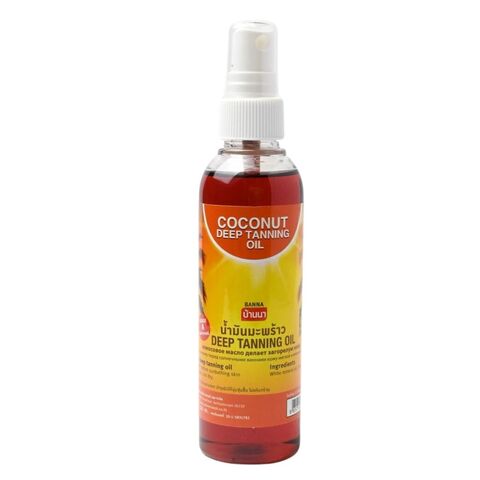 Купить выгодно Средство для загара на основе кокосового масла Banna 120 мл / Banna Coconut Deep Tanning Oil 120 ml Секрет ровного «шоколадного» загара!