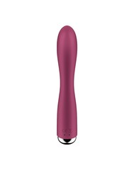 Малиновый вибратор-кролик Spinning Rabbit 1 с ротацией - 20 см. - 