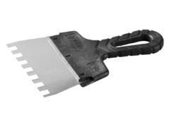 ЗУБР 150 мм, зуб 10 х 10 мм, зубчатый пластиковая ручка, нержавеющий, фасадный шпатель (10078-15-10)